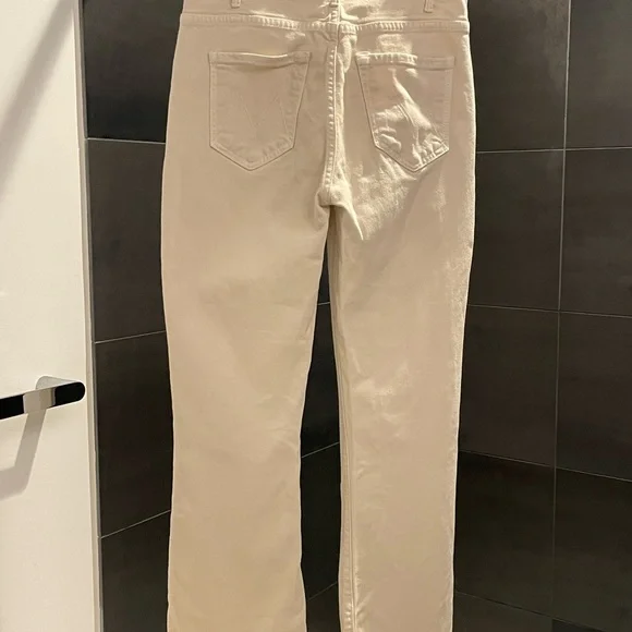 MOTHER Women's Light Tan The Hustler Ankle Fray, Size 27 - Picture 6 of 15